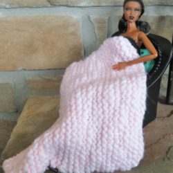Knit Throw 0345-000C Soft Pink