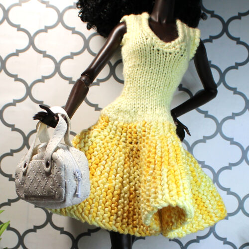 Dress: Flare - Yellow Iris