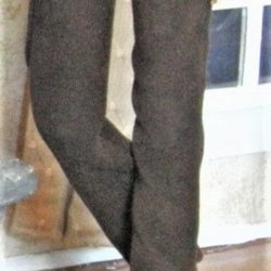 brown suede slacks