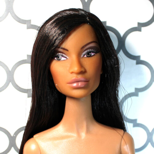 Janay: Long Black Hair /2009? - (Nude, Rebodied Poppy Parker)